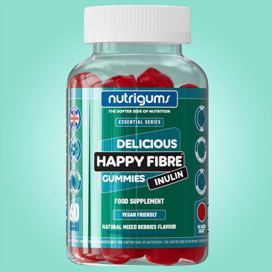 Happy Fibre (Inulin) Chicory Root - 60 Vegan Gummies