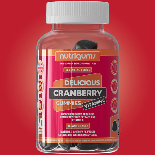 Cranberry & Vitamin C - Cherry Flavour - 60 Vegan Gummies